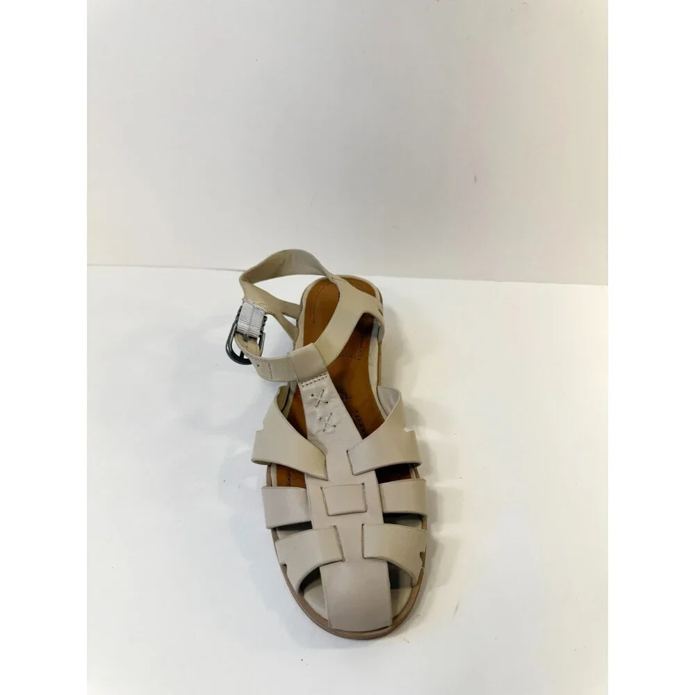 Lucky Brands Womens Sandals Beige Leather US 9.5